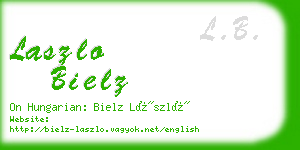 laszlo bielz business card